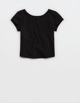 OFFLINE By Aerie Real Me XTRA Rib Open Back T-Shirt