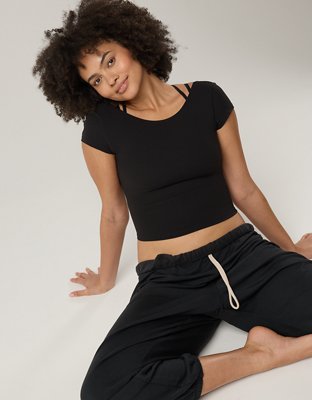OFFLINE By Aerie Real Me XTRA Rib Open Back T-Shirt