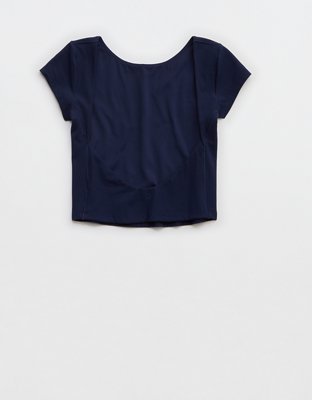 OFFLINE By Aerie Real Me Xtra Rib Open Back T-Shirt