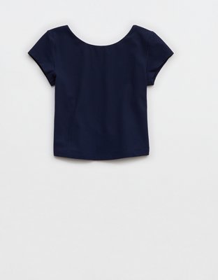 OFFLINE By Aerie Real Me Xtra Rib Open Back T-Shirt