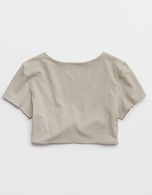 OFFLINE By Aerie Real Me Xtra Parte de Arriba Estilo Bra con Frente Retorcido