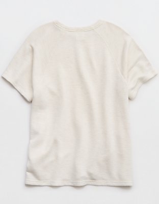T-shirt surdimensionné en tissu éponge authentique OFFLINE d’Aerie