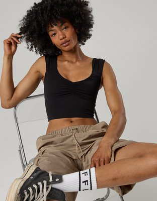 OFFLINE By Aerie Real Me XTRA Ruched Top