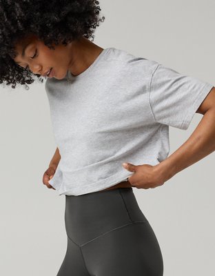 OFFLINE By Aerie Let's Stretch Cropped T-Shirt
