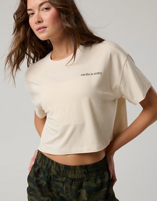 OFFLINE By Aerie Let's Stretch Cropped T-Shirt