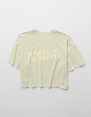 OFFLINE By Aerie Let's Stretch Cropped T-Shirt