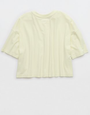 Женские футболки Offline By Aerie Let's Stretch Cropped, цвет: Зелёный — фото 4