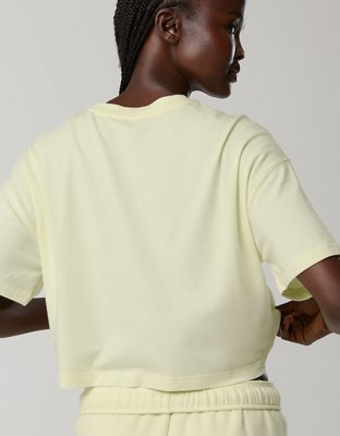 Женские футболки Offline By Aerie Let's Stretch Cropped, цвет: Зелёный — фото 2