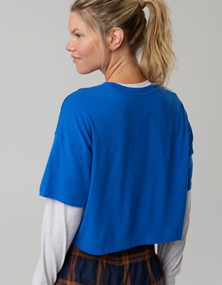 OFFLINE By Aerie Let's Stretch Cropped T-Shirt