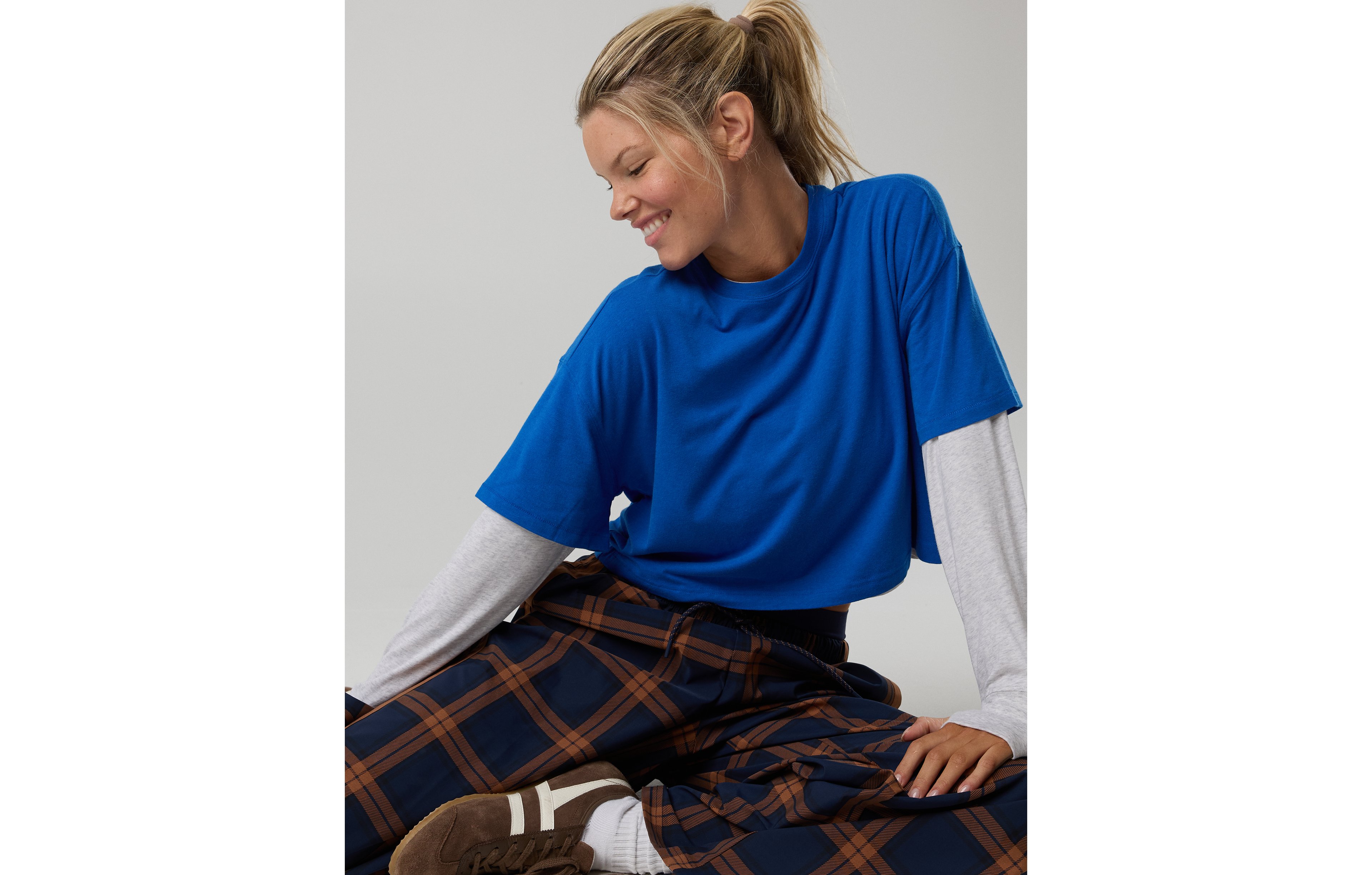 OFFLINE By Aerie Let's Stretch Cropped T-Shirt