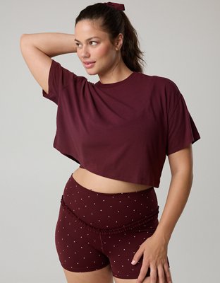 OFFLINE By Aerie Let's Stretch Cropped T-Shirt