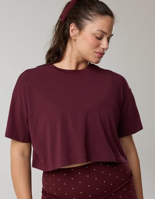 OFFLINE By Aerie Let's Stretch Cropped T-Shirt