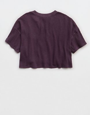 OFFLINE By Aerie Wow! Waffle Notch Neck T-Shirt