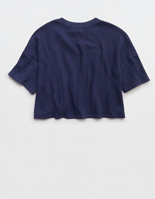 OFFLINE By Aerie Wow! Waffle Notch Neck T-Shirt