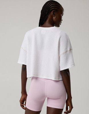 OFFLINE By Aerie Wow! Waffle Notch Neck T-Shirt
