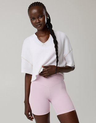 OFFLINE By Aerie Wow! Waffle Notch Neck T-Shirt