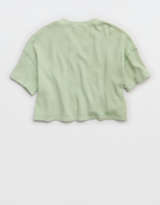 OFFLINE By Aerie Wow! Waffle Notch Neck T-Shirt