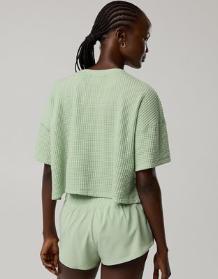 OFFLINE By Aerie Wow! Waffle Notch Neck T-Shirt