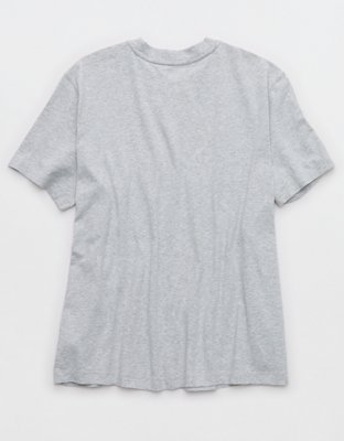 Женские футболки Offline By Aerie Let's Stretch Oversized, цвет: Средний меланжевый серый — фото 4