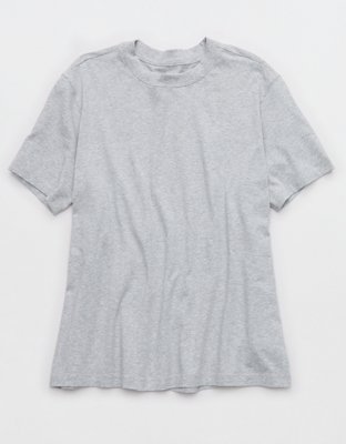 Женские футболки Offline By Aerie Let's Stretch Oversized, цвет: Средний меланжевый серый — фото 3