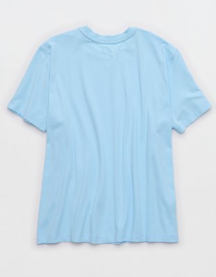Женские футболки Offline By Aerie Let's Stretch Short Sleeve Boyfriend, цвет: Синий — фото 5