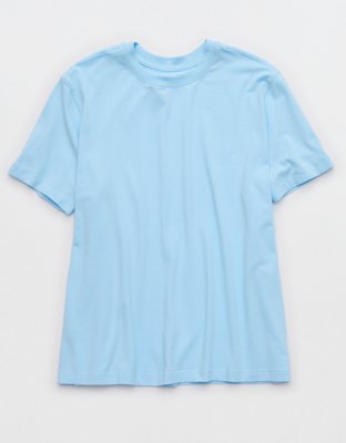 Женские футболки Offline By Aerie Let's Stretch Short Sleeve Boyfriend, цвет: Синий — фото 4