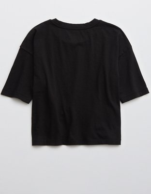 Женские футболки Aerie OFFLINE Boyfriend Cropped Oversized T-Shirt — фото 5
