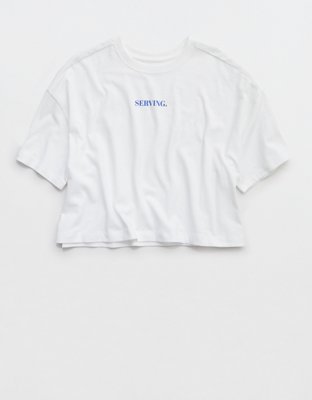 OFFLINE By Aerie Rock N Roll Cropped T-Shirt