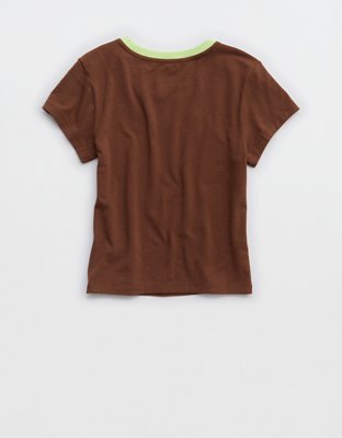 OFFLINE By Aerie | Smiley® Let's Stretch Ringer T-Shirt