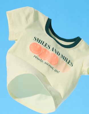 OFFLINE By Aerie | Smiley® Let's Stretch Ringer T-Shirt from American Eagle - $34.95