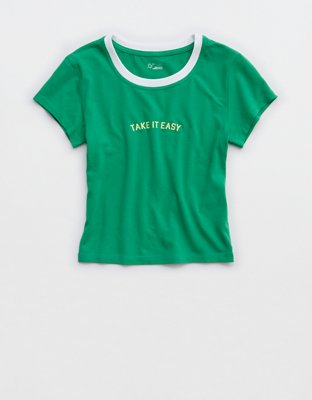 OFFLINE By Aerie Let's Stretch Ringer T-Shirt