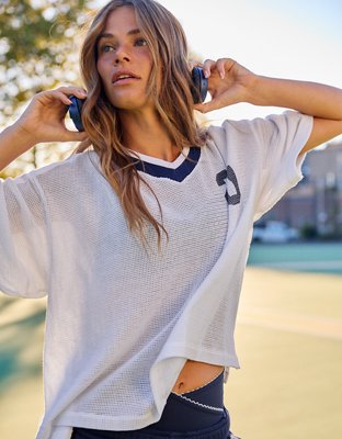 OFFLINE By Aerie Mesh Jersey Short Sleeve T-Shirt