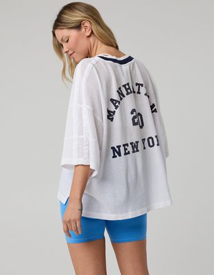 OFFLINE By Aerie Mesh Jersey Short Sleeve T-Shirt