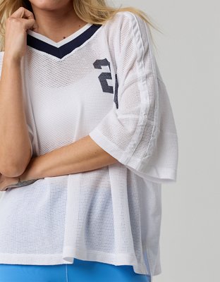 OFFLINE By Aerie Mesh Jersey Short Sleeve T-Shirt