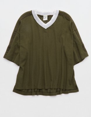 OFFLINE By Aerie Mesh Jersey Short Sleeve T-Shirt