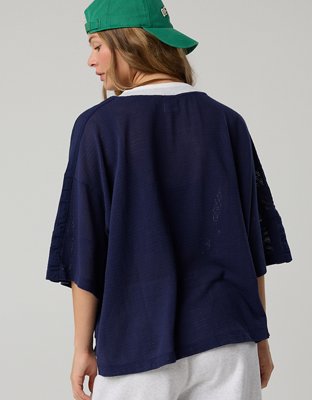 OFFLINE By Aerie Mesh Jersey Short Sleeve T-Shirt