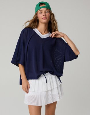 OFFLINE By Aerie Mesh Jersey Short Sleeve T-Shirt