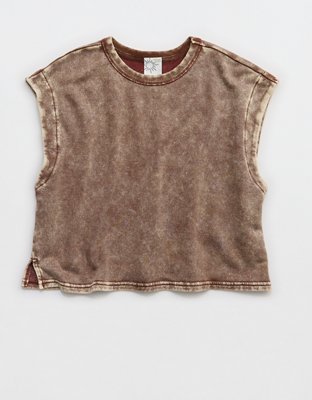 OFFLINE By Aerie Keep It 100 Terry Muscle T-Shirt from American Eagle - $44.95