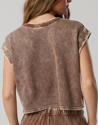 OFFLINE By Aerie Keep It 100 Terry Muscle T-Shirt