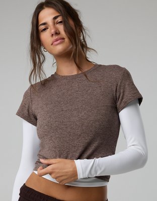 OFFLINE By Aerie Weekend Away Short Sleeve Ringer T-Shirt