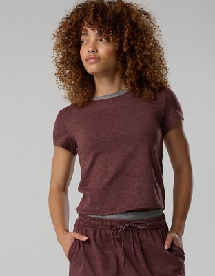 OFFLINE By Aerie Weekend Away Short Sleeve Ringer T-Shirt