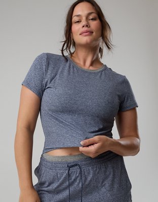 OFFLINE By Aerie Weekend Away Short Sleeve Ringer T-Shirt