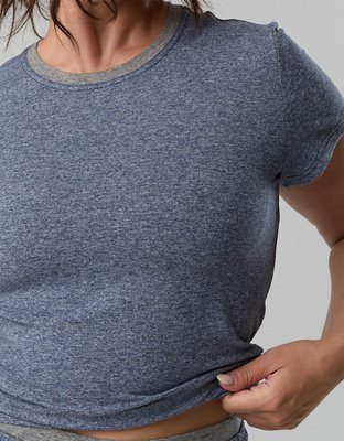 OFFLINE By Aerie Weekend Away Short Sleeve Ringer T-Shirt