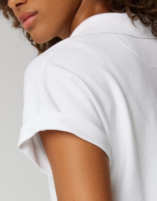 OFFLINE By Aerie Pique Rugby Polo T-Shirt