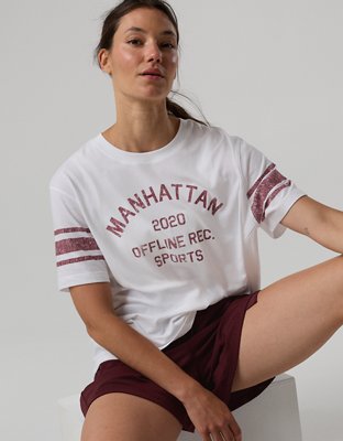 OFFLINE By Aerie Let's Stretch Seamed Boyfriend T-Shirt