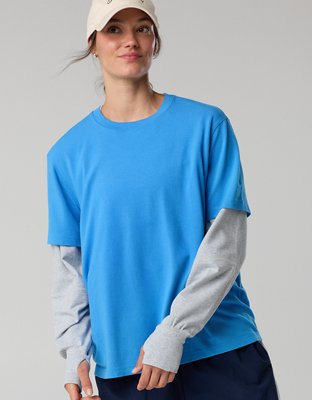 OFFLINE By Aerie Let's Stretch Seamed Boyfriend T-Shirt