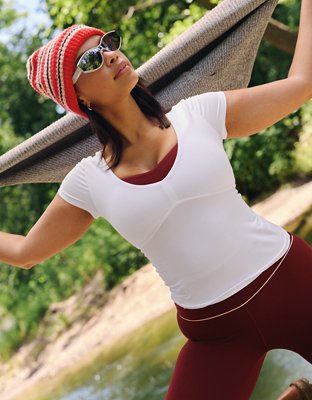 OFFLINE By Aerie The Hugger Sweetheart Short Sleeve T-Shirt