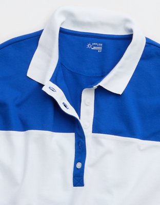 OFFLINE By Aerie Pique Rugby Polo T-Shirt