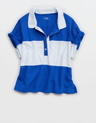 OFFLINE By Aerie Pique Rugby Polo T-Shirt