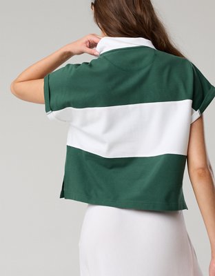 OFFLINE By Aerie Pique Rugby Polo T-Shirt